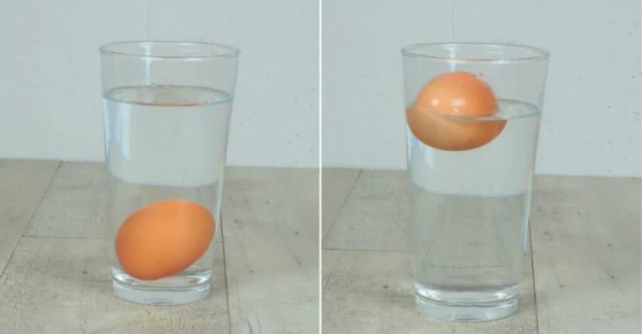 Vendos vezën në gotë me ujë dhe zbulo a është e freskët