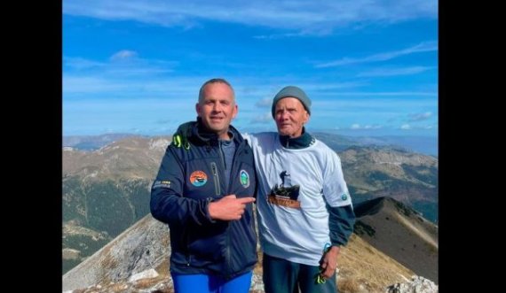90 vjeçari nga Peja që po mahnit të gjithë, ka ngjitur majën e Marijashit me lartësi 2.533 metra lartësi
