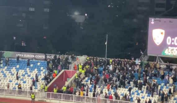 Përleshje mes tifozëve në 'Fadil Vokrri'