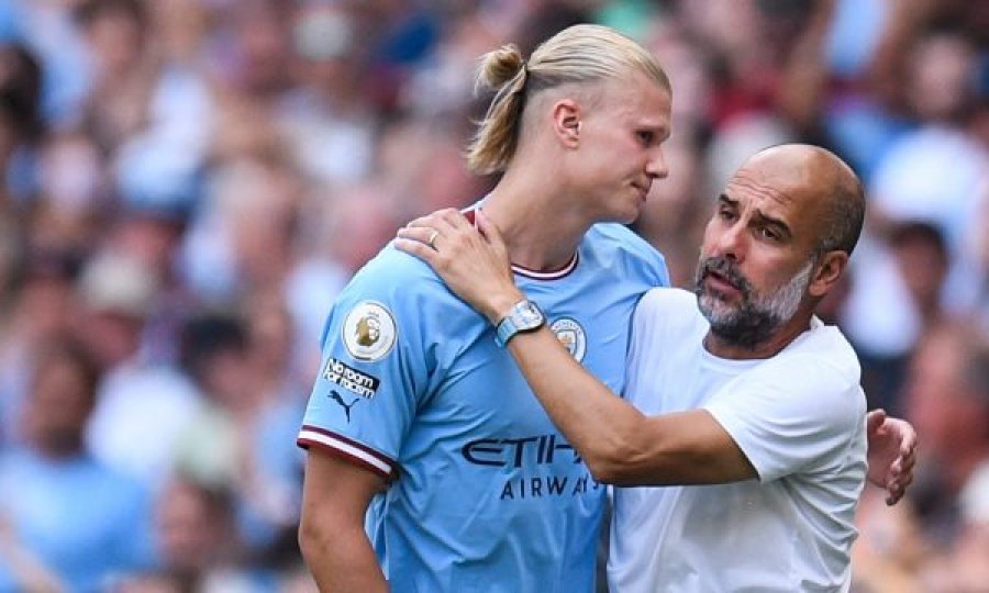 Guardiola konfirmon se sulmuesi i Man City Haaland nuk ka thyer kockë në këmbë