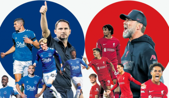 Everton – Liverpool, publikohen formacionet zyrtare