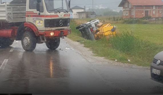 Aksident në Prizren, dy kamionë përplasen mes vete