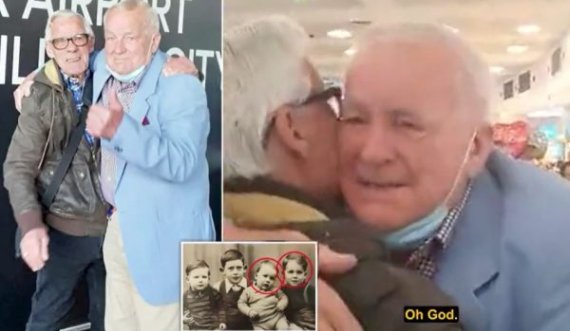 Momenti emocionues, vëllezërit ritakohen pas 77-vjetësh