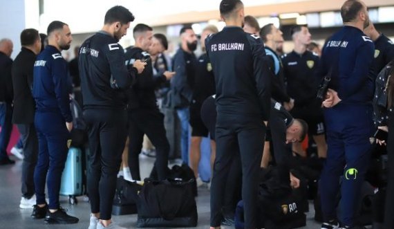 Klubi futbollistik, Ballkani  arriti  sigurt në aeroportin e Prishtinës.