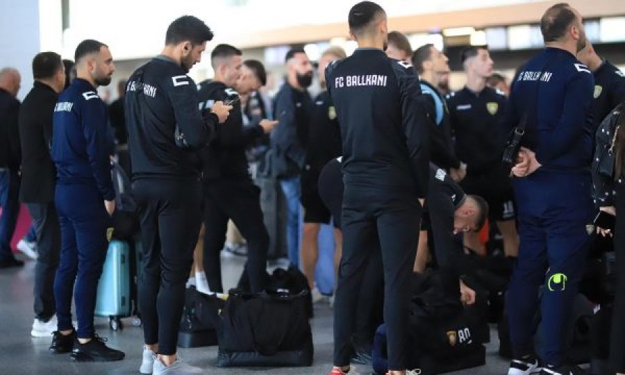 Klubi futbollistik, Ballkani  arriti  sigurt në aeroportin e Prishtinës.