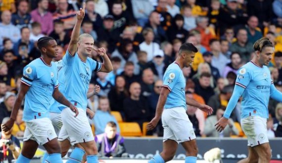 Man City fiton lehtësisht ndaj Wolvesit dhe merr pozitën e liderit në Premierligë