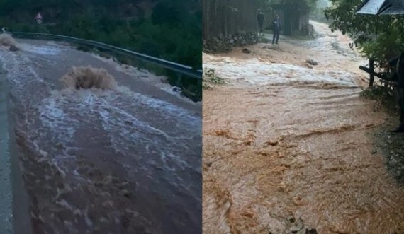 Pas reshjeve të mëdha të shiut  uji vërshon nëpër rrugët e Tropojës, kryebashkiaku ngre alarmin: Drejt një katastrofe