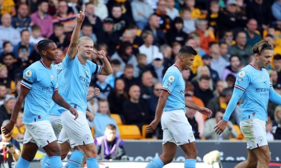 Man City fiton lehtësisht ndaj Wolvesit dhe merr pozitën e liderit në Premierligë