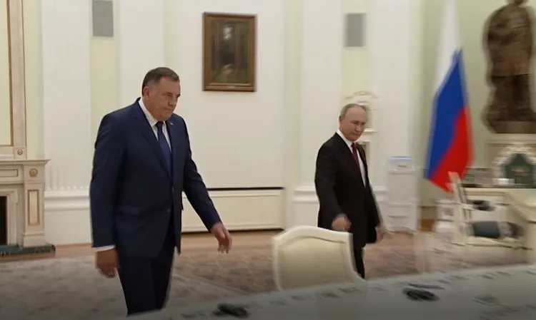 Dodik u takua me Putinin, reagon SHBA