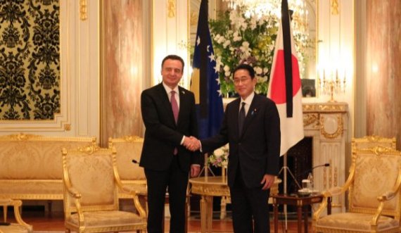 Kurti pritet nga kryeministri japonez