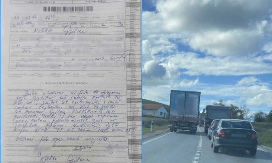 Tejkaloi në vijë të plotë, shoferit në Gjilan i merret patentë shoferi për tre muaj