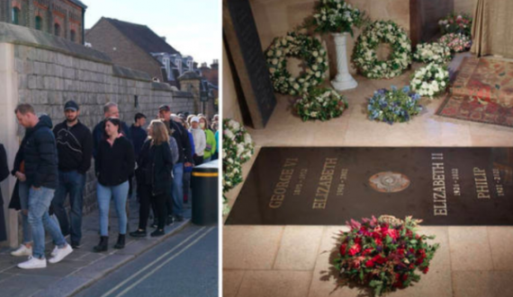 Radhë të gjata në Londër për të vizituar varrin e Mbretëreshës Elizabeth
