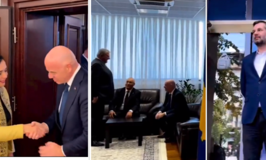 Të gjithë e pritën Infantinon, presidentit të FIFA-s iu desh ta priste Kurtin