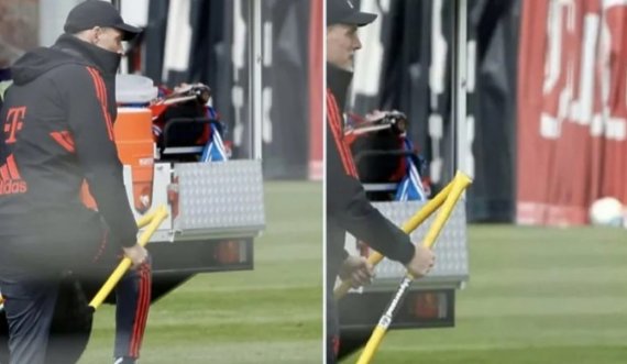 Thomas Tuchle prodhon skandal,  theu pajisjet e stërvitjes në seancën e djeshme të Bayern Munich