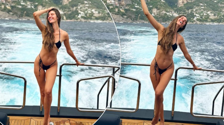Modelja shqiptare, Emina Çunmulaj mahnit me linjat në bikini nga pushimet në Positano të Italisë