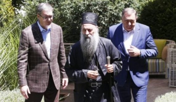 Në një manastir mblidhen Vuçiq, Dodik dhe patriarku Porfirije