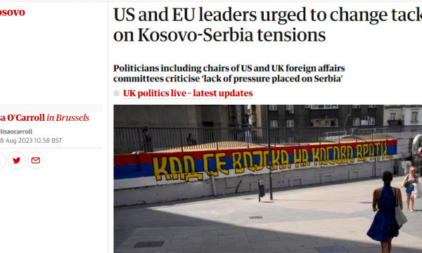 The Guardian shkruan për letrën e 56 parlamentarëve, për çka e akuzoi Kosova Perëndimin?