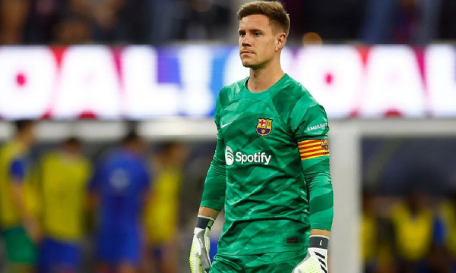 Ter Stegen nuk stërvit me ekipin, pritet t’i mungojë Barcelonës në derbin ndaj Atletico Madridit