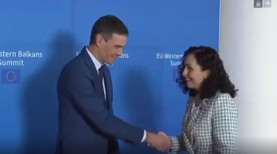 Kryeministri i Spanjës e pret me buzëqeshje presidenten Osmani