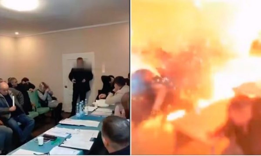 Këshilltari i fshatit ukrainas hodhi granatë dore ndaj kolegëve në një takim: 1 i vdekur, 26 të plagosur