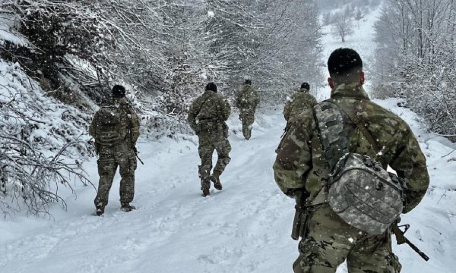 KFOR tregon si ushtarët amerikanë po patrullojnë për siguri afër Leposaviqit