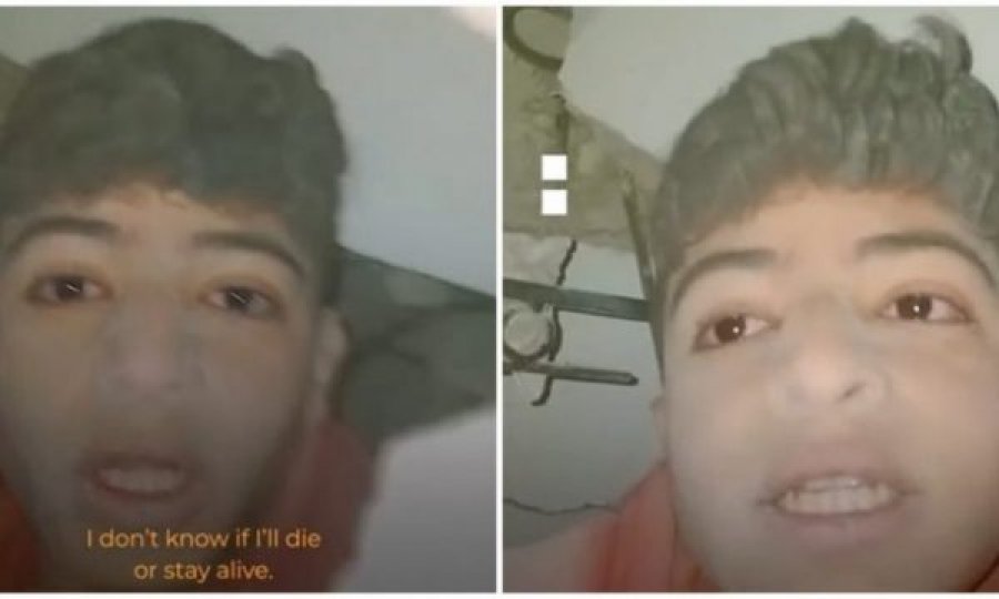 “Zoti na ndihmoftë”, një djalë nga Siria filmon veten nën rrënoja: Nuk e di nëse do jem gjallë apo do vdes
