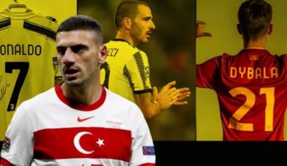 Merih Demiral në ndihmë të Turqisë, shiten tri fanellat e nxjerra në ankand