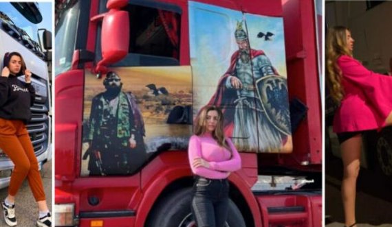Njihuni me shqiptaren e parë si shofere kamioni, në dyert e mjetit transportues e ka Skënderbeun e Adem Jasharin