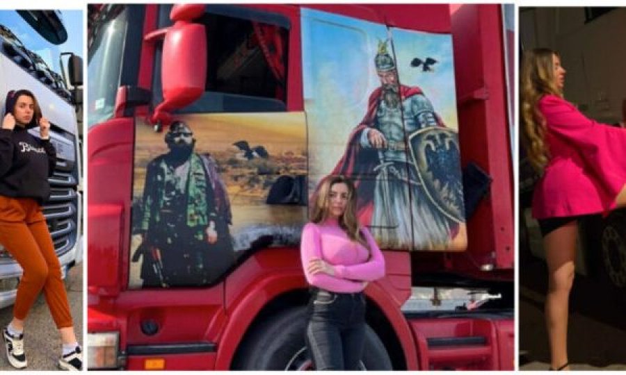 Njihuni me shqiptaren e parë si shofere kamioni, në dyert e mjetit transportues e ka Skënderbeun e Adem Jasharin
