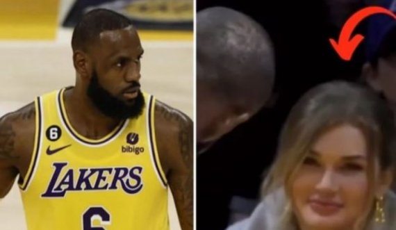 LeBron James flirton gjatë lojës me modelen e shumëkërkuar në rrjetet sociale