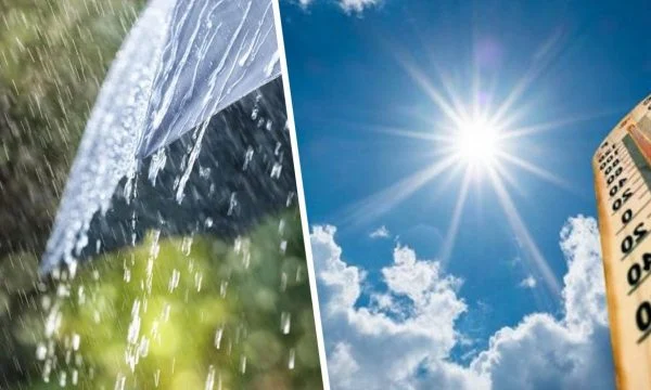 Temperatura deri në 31 gradë, me diell, rrebeshe shiu dhe bubullima në 5 ditët e kësaj jave