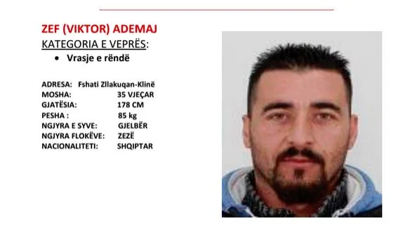Vet dorëzohet në polici Zef Ademaj, i përfshirë në vrasjen e dy vëllezërve në Gjakovë