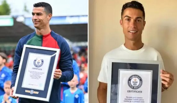 Cristiano Ronaldo fiton një tjetër titull rekord botëror të Guinness