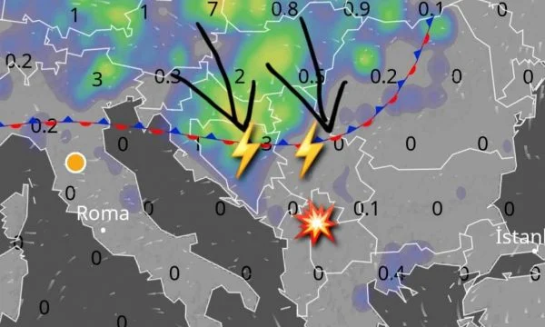 Ndryshime befasuese klimatike: Fronti i ftohtë përfshinë pjesë të Ballkanit