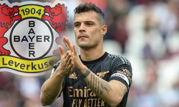 Granit Xhaka mes  Arsenalit dhe  Leverkusenit