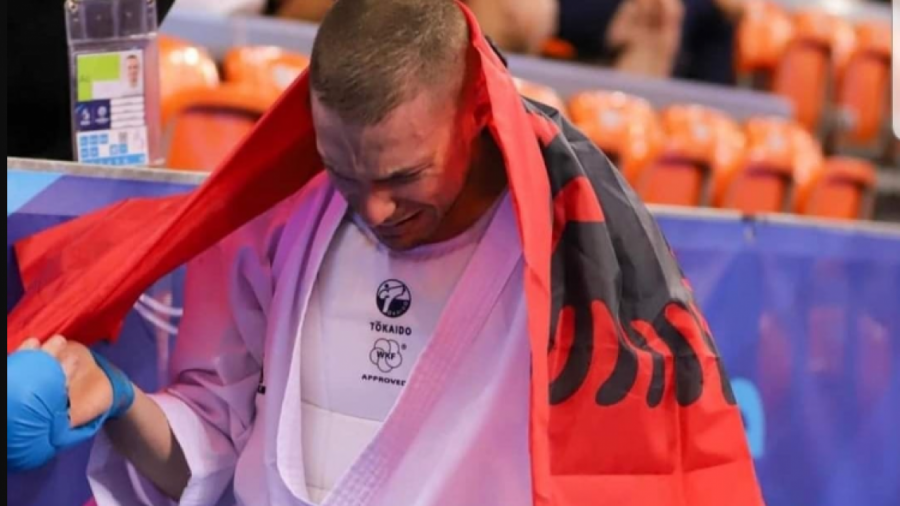 Karateisti shqiptar Alvin Karaqi fiton medaljen e artë në Lojërat Evropiane “Krakow 2023”