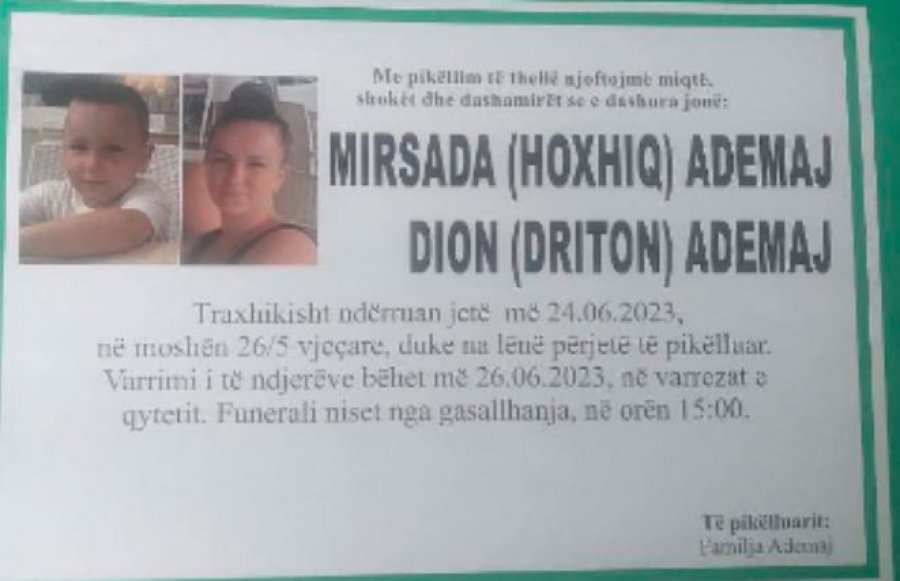 Ja kur varrosen nënë e djalë që vdiqën mbrëmë në Pejë