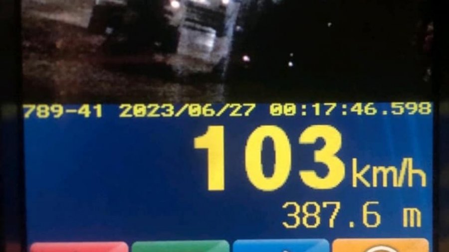Shoferi në Ferizaj voziti dyfish më shumë se sa shpejtësia e lejuar, gjobitet me 500 euro 
