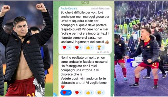 Dybala diskuton me tifozët e Juventusit për festën e madhe në fitoren e Romës