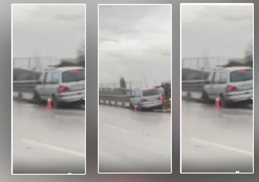 Aksident i rëndë në autostradë, vetura kalon mbi trafikndarësen