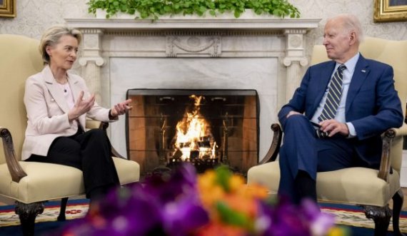 Biden dhe Von Der Leyen  zhvillojnë takim në Shtëpinë e Bardhë, diskutojnë për dialogun Kosovë-Serbi