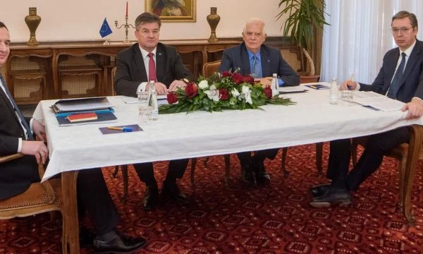 Kërkesa e qartë e BE-së dhe SHBA-së drejt Kurtit e Vuçiqit: Zbatojeni Marrëveshjen e Ohrit
