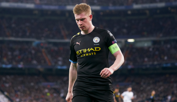 Manchester City në ‘alarm’, De Bruyne mund të mungojë ndaj Real Madridit