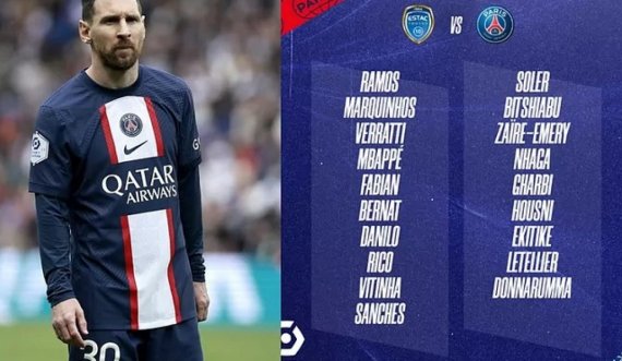 Messi  i pa disiplinuar, i  dënuar, mungon në listën e PSG-së kundër Troyes pavarësisht se ka kërkuar falje