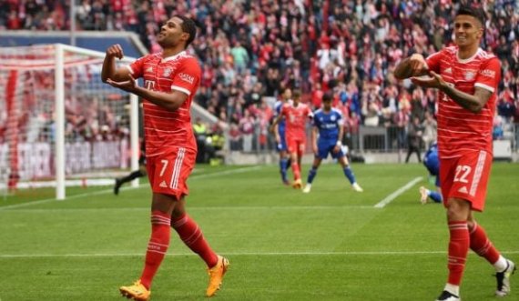 Bayerni vazhdon rrugën drejt titullit, fiton me rezultat të thellë ndaj Schalkes