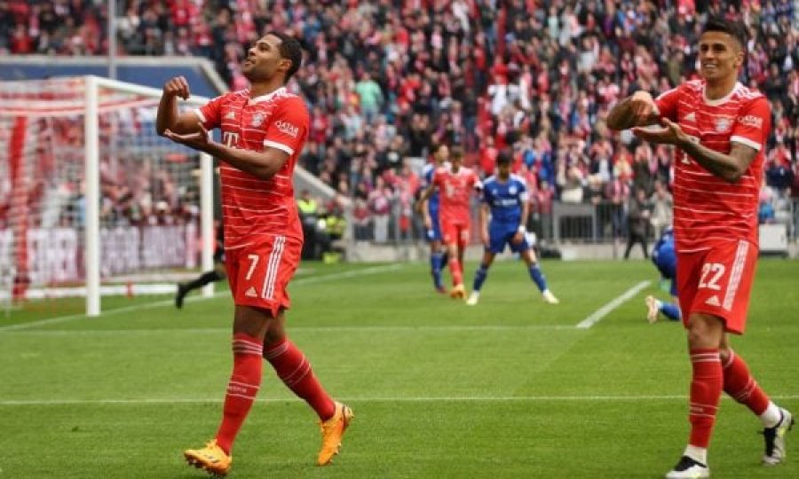 Bayerni vazhdon rrugën drejt titullit, fiton me rezultat të thellë ndaj Schalkes
