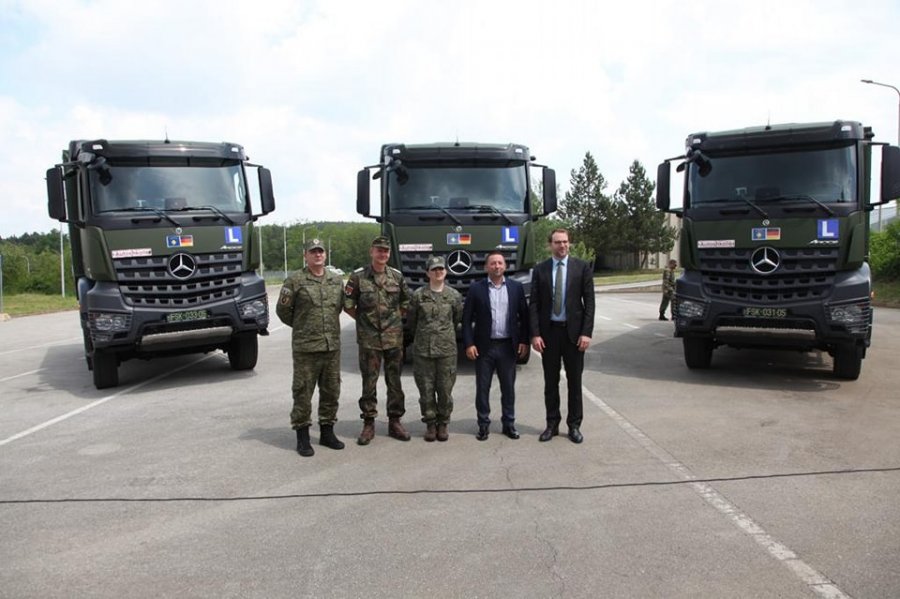  FSK-ja merr donacion nga Gjermania tre kamiona në vlerë 405 mijë euro