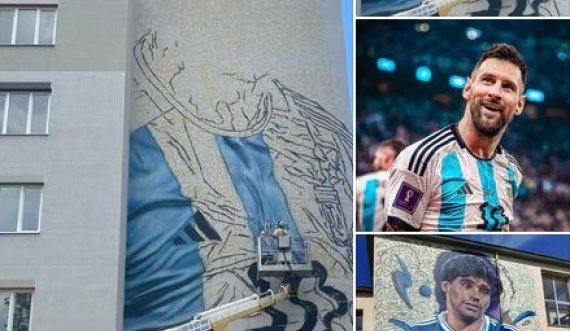Messit i bëhet një mural në Tiranë