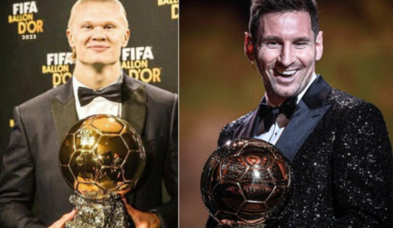  Ja si reagon Erling Haaland për ‘Topin e Artë’ që ia ‘mori’ Leo Messi