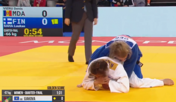 Evropiani i xhudos: Nora Gjakova mposhtet në çerekfinale, vazhdon për të bronztën